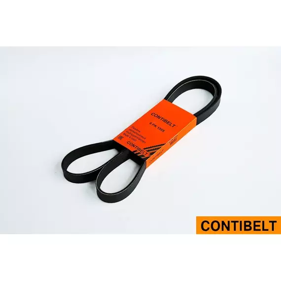 Ремень ручейковый CONTIBELT 6PK1555 (55580052) для CHEVROLET AVEO (11-), CRUZE, ORLANDO (10-); FORD FOCUS III, MONDEO IV (08-), KUGA II (13-) - CONTIBELT арт. 6РК1555