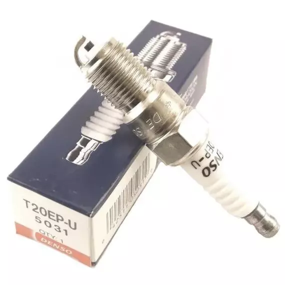 Свеча зажигания DENSO T20EP-U (5031), 1 шт. - Citroen BX, CX, / MB W124,W461, W463 / Peugeot 104, 204, 205, 304, 305 (OEM 067600-7380)