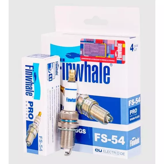 Свеча зажигания FINWHALE FS-54 (1 шт.) - CHEVROLET Cruze (J300) / HONDA Accord / Civic VI / CR-V