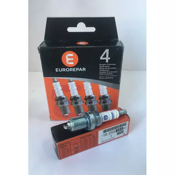 Свеча зажигания Eurorepar для CITROEN BX C15 ZX, MERCEDES-BENZ W210, NISSAN Bluebird, PEUGEOT 405, RENAULT Clio Megane R19 OEM: 5960J3