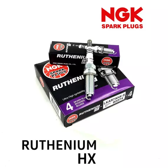 Комплект свечей зажигания NGK Ruthenium HX Nissan, Infiniti VQ35, VK50, Mercedes, Subaru LKAR7AHX-S/92274