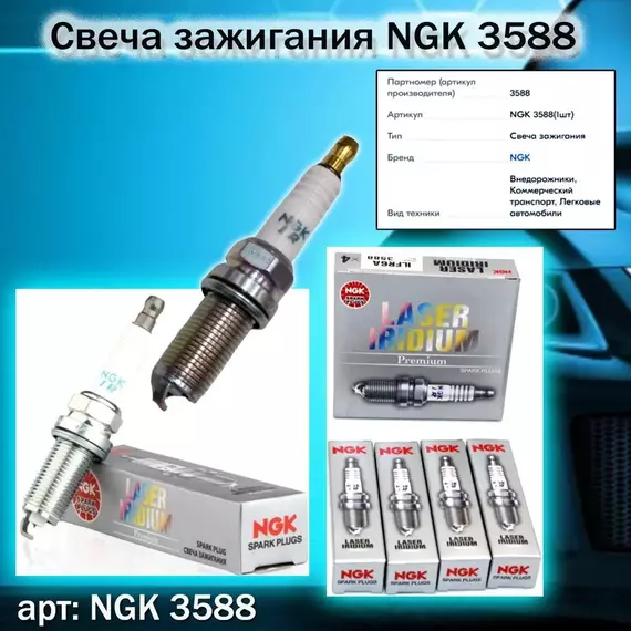 Свеча зажигания NGK 3588