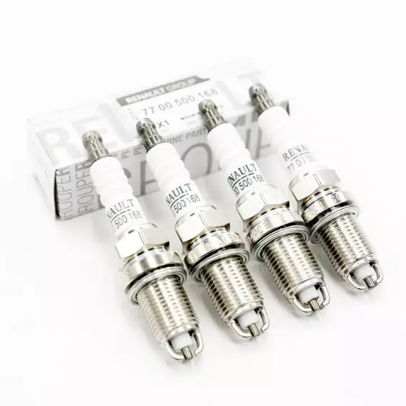Комплект свечей зажигания для 8V двигателей 7700500168к Renault для а/м Renault Logan, Sandero, Laguna, Megane, Clio / Largus