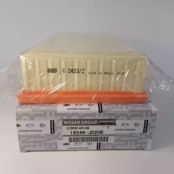 Фильтр воздушный 16546JD20B для NISSAN Qashqai, X-Trail, Renault Coleos/ НИССАН Кашкай Икстрейл/ Рено Колеос