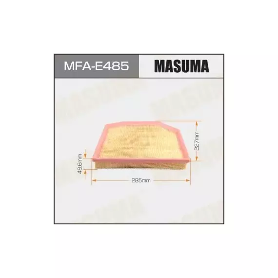 Фильтр воздушный BMW X3 (E83) 04-10 (N52B30, N52B25) Masuma MFA-E485