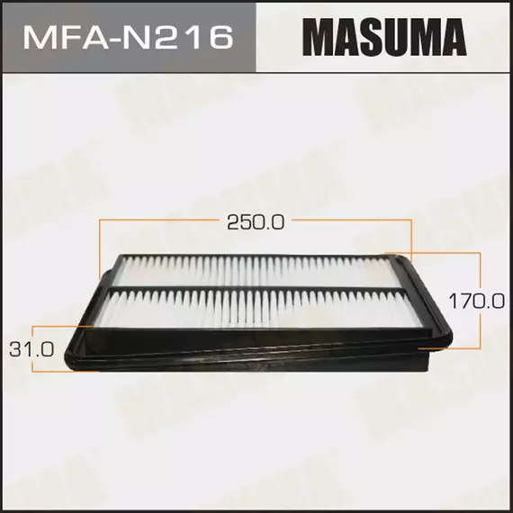 Фильтр воздушный Nissan Qashqai (J11E) 14-, X-Trail (T32) 14-; Renault Koleos 16- MASUMA MFA-N216