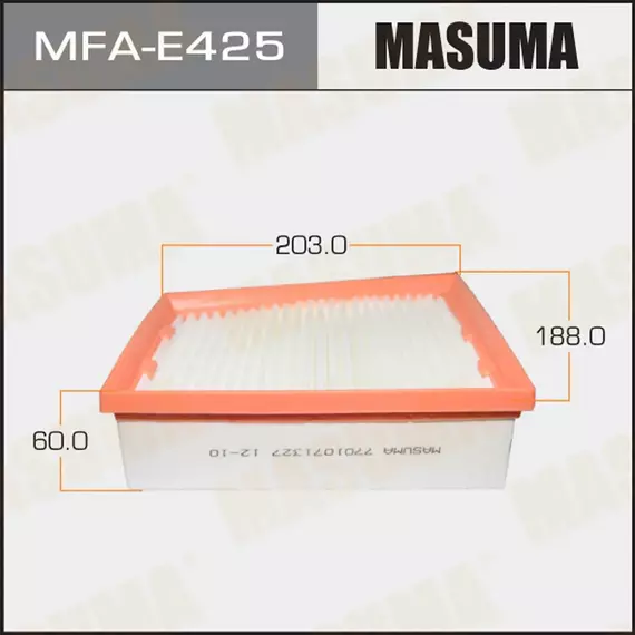 Фильтр воздушный Renault Megane III 08-, Fluence 09-, Scenic III 09- (2.0 16v M4R, F4R) MASUMA MFA-E425