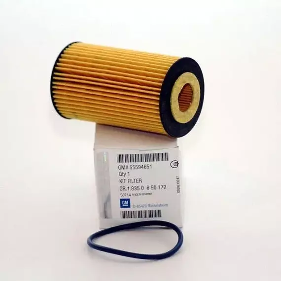 Фильтр масляный ОРИГИНАЛ General Motors 55594651, Chevrolet Aveo I, II 08- / Cruze I 09-, Opel Astra G, H, J 98- / Corsa C, D, E 00- / Insignia 08- / Mokka 12- / Vectra C 06-