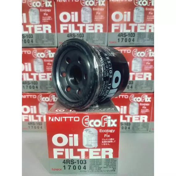 Фильтр масляный Nitto (Япония) для Mazda CX-5, Mazda3, Mazda6, Subaru Forester, Legacy Outback Impreza арт. 4RS103 OEM: PE0114302; B6Y114302A; 15208AA100