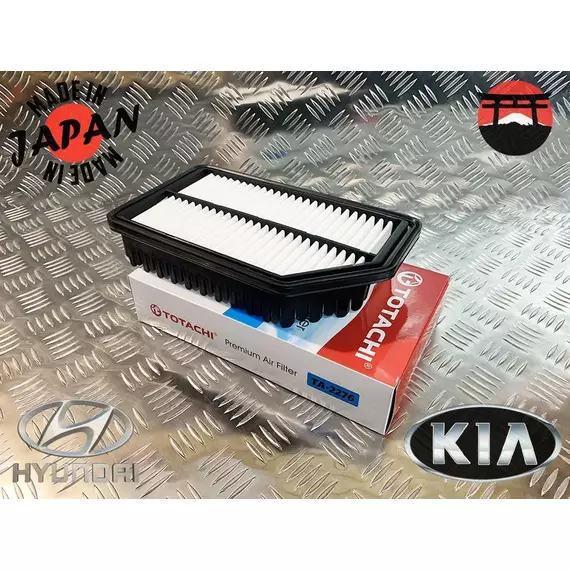 Фильтр воздушный KIA Rio 3 2011 - 2017, Киа Рио, Solaris 2011 -2017, Солярис, HYUNDAI Veloster Велостер 11-17, KIA Soul 1 Соул, KIA Soul 2TOTACHI TA-2276 281131R100 C 25 016