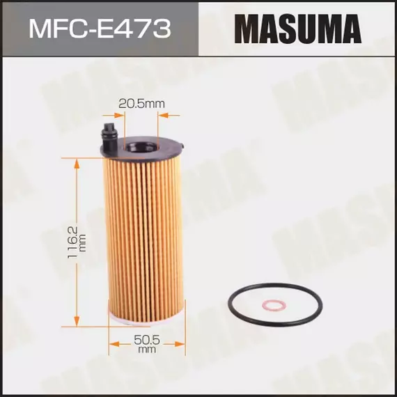 Фильтр масляный BMW 1 (F20) 15-, 3 (F30) 11-, X3 14-, X4 14-, X5 15- (B47D20A, B48B20A) Masuma MFC-E473