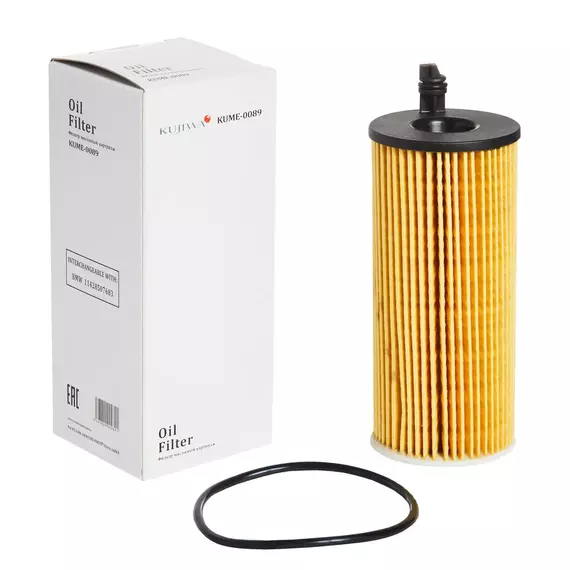 Фильтр масляный картридж KUME0089 KUJIWA 11428507683 BMW; Двигатель N47D20; N47D20O1; N57D30