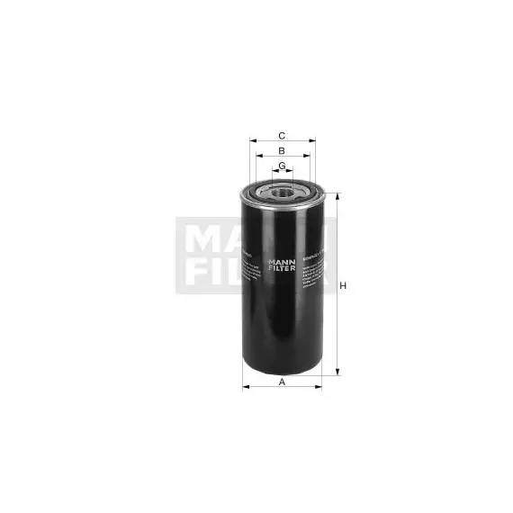 Масляный фильтр MANN-FILTER WD962/14