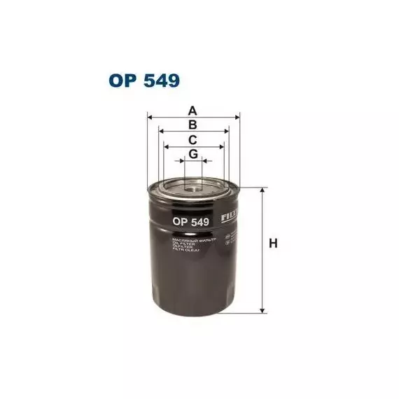 Фильтр масляный FILTRON OP549
