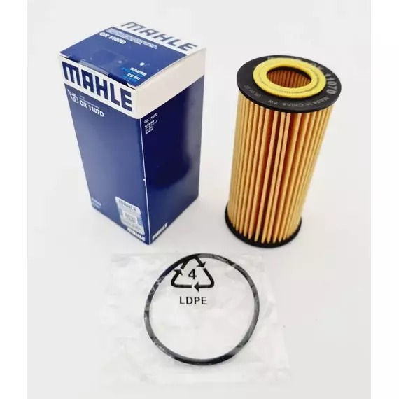 Фильтр масляный MAHLE OX 1107D ОРИГИНАЛЬНЫЙ (полный аналог МАNN HU 6013 z, HU6013z) SKODA, AUDI, VW, PORSCHE, SEAT (1.8T, 2.0T), 06L 115 562