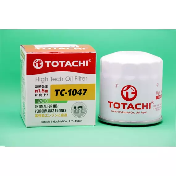 Масляный фильтр TOTACHI TC-1047 / (VIC С-224) для NISSAN X-trail JUKE TEANA Terrano Bluebird Primera Sunny Murano / RENAULT Arkana Duster Megane Clio Koleos