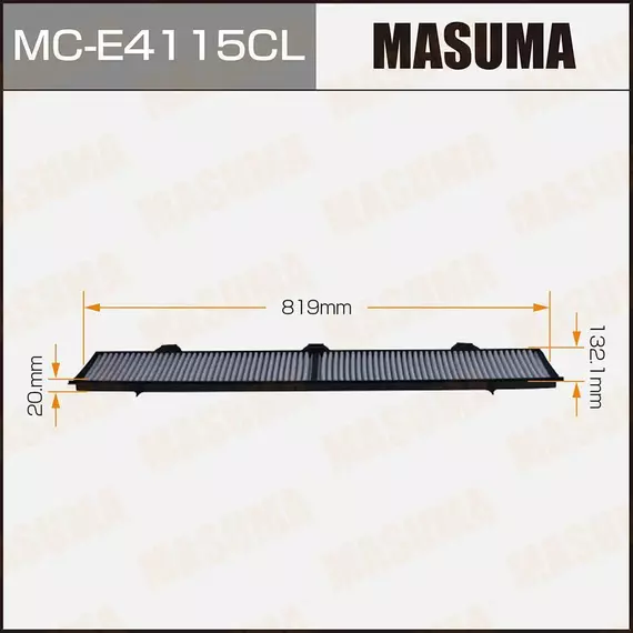Фильтр салона BMW 1 (E81) 04-, 3 (E90) 05-, X1 (E84) 09- Masuma угольный