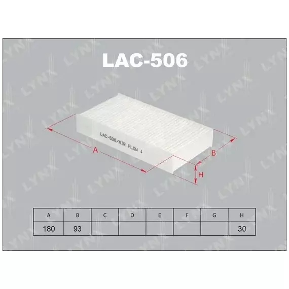 Lynx LAC506 Фильтр салона