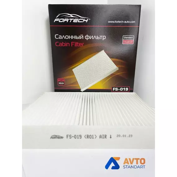 Фильтр салонный FORTECH FS019 FORD: Fiesta V (02-08), Fusion (2002)FORD: Fiesta V (02-08), Fusion (2002)